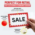 Sale Signs for Retail Stores - 100pcs, 4.5" x 6.5" 4.5" x 6.5" Variety