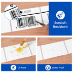 LLIKED 2"x3" Removable Labels 500 Thermal Labels with No Residue White 2x3 Inch