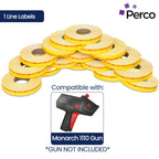 Monarch 1110 Sale Price Labels — Red Reverse Print on Yellow Labels — 1 Sleeve, 16 Rolls, 17,000 Labels for Retail Displays, Featured Merchandise, Product Marking & Store Organization — Made in USA