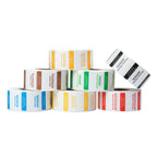 Restaurantware RW Smart 1 Inch x 1 Inch Food Rotation Labels 3500 Dissolvable Food Safety Labels - Premium Trilingual Paper Day Of The Week Labels For Food Storage Or Prep Weekly 7-Day