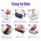 Target Paster Tape Gun, Label Applicator with 4 Rolls Kraft