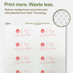Avery Printable Rectangle Hemp Labels with Sure Feed Technology, 1-1/2" x 2-3/4", Off-White, Print-to-the-Edge, Laser & Inkjet Compatible, 400 Total, Great for Product Branding, Packaging, and More 400 Labels