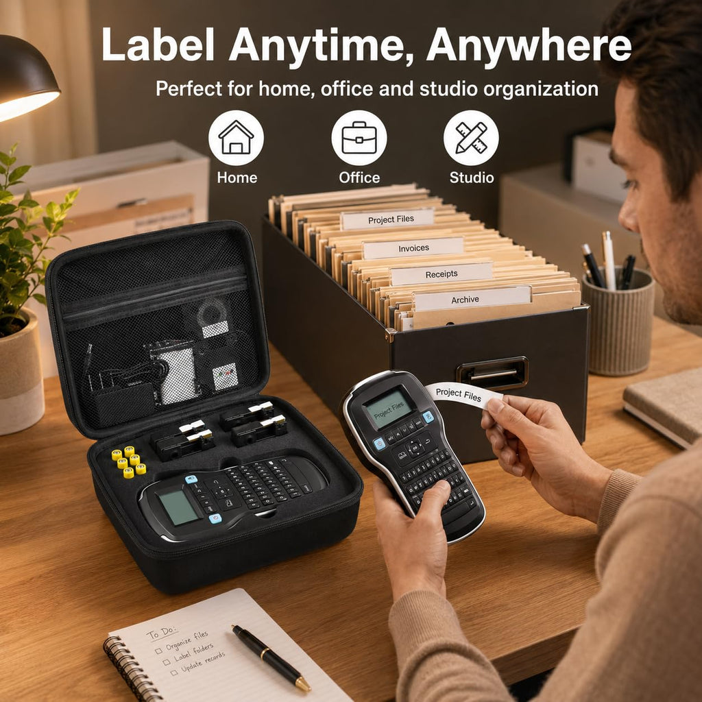 PAIYULE Label Maker Case for DYMO LabelManager 160/280, Black