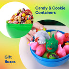 Big Claw Machine Capsules Translucent Red Plastic Sphere Large Party Favor Containers Round 5 pcs 6.3 inch Jumbo Plastic Christmas Ornaments Extra Large Gift Box Craft Party Supplies Vending Capsules
