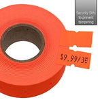 Perco 1 Line White & Fluorescent Red Labels - 16,000 Blank Price & Date Gun Labels Bundle