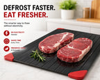 Fast Defrosting Tray for Frozen Food | Natural Thawing Plate | No Electricity Required | High-Conductivity Aluminum | Ideal for Meat, Fish & Poultry