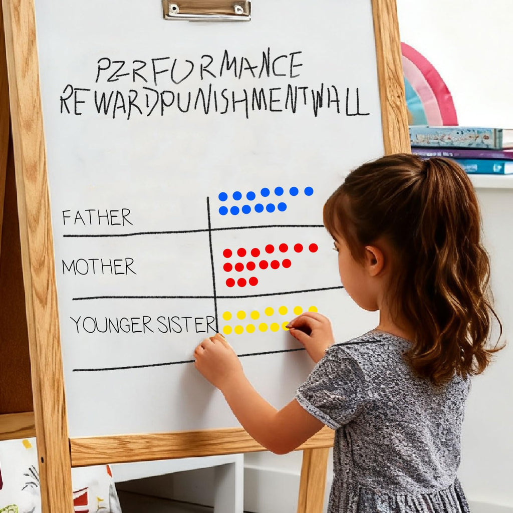 PARLAIM 1/2 inch round color-coding stickers, 4 rolls with 2000 small adhesive dots in red, yellow, blue, and green.
