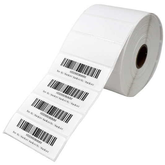 2 5/8" X 1” Direct Thermal Labels 2000 Per Roll Perforated Sticker for Barcode Shipping Labels Desktop Label Printers for Multipurpose Shipping Address (1 Roll (2000 Labels)) 1 Roll (2000 Labels)