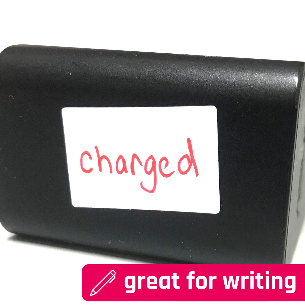 Set of 2000 matte white all-purpose labels, 0.5 x 0.3 inches, suitable for organizing and labeling various items.