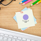 ChromaLabel 0.75-inch lavender round color-coding label stickers, 1000 per dispenser box, for organizing and color coding.