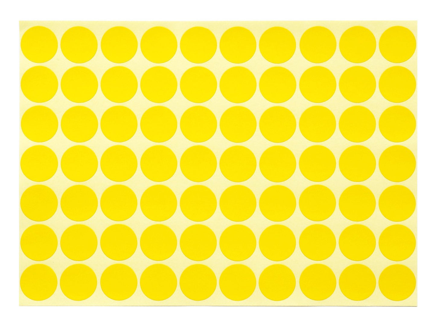 dealzEpic - Round Yellow Color Dot Stickers - Self Adhesive Peel and Stick Paper Label | Inventory/Storage Organizing/Planning Tool - Pack of 15 Sheets
