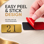 Yaocom 25 Pcs Brass Numbered Tags Metal Locker Number 1-25, 2.4x1 Inch