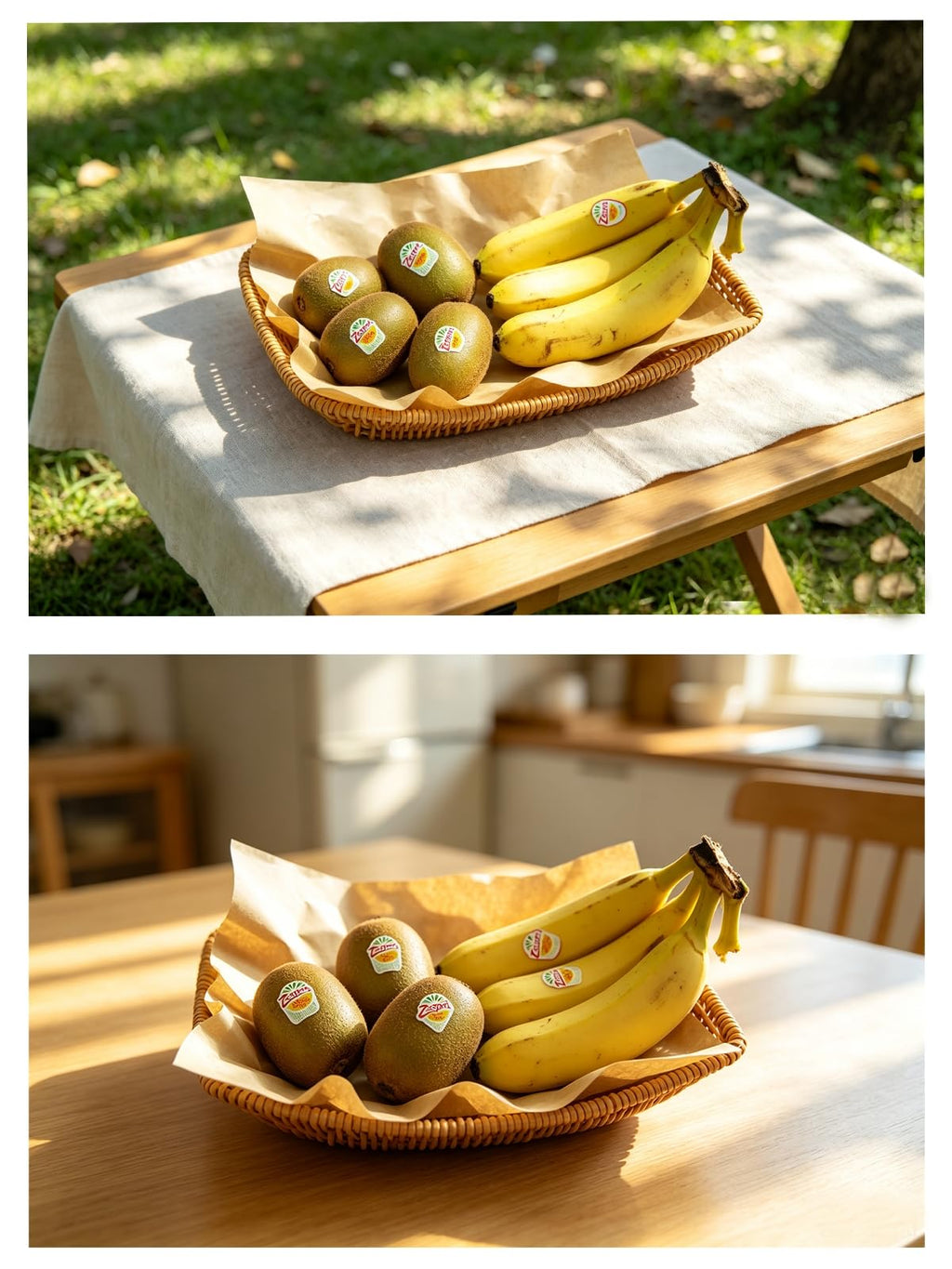 6 Pack Imitation Rattan Ship Type Baskets and 100 Deli Wrapper Paper 6
