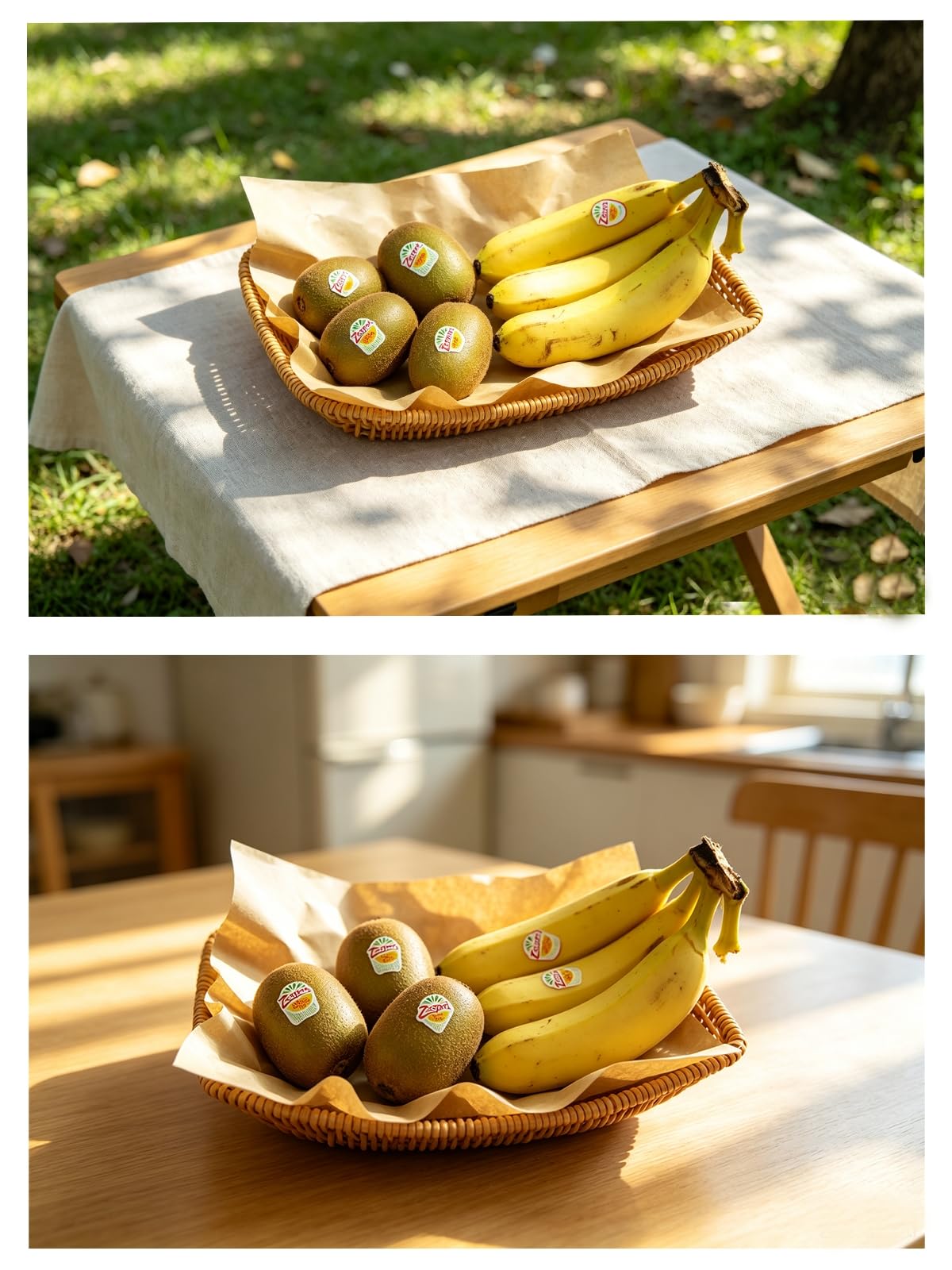 6 Pack Imitation Rattan Ship Type Baskets and 100 Deli Wrapper Paper 6
