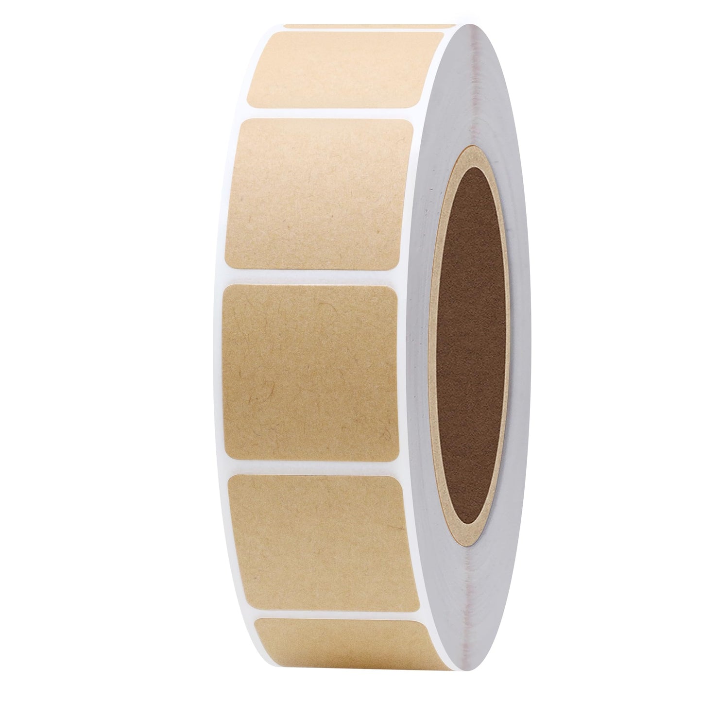 Hybsk 0.85 Inch Square Blank Kraft Shooting Target Pasters | Writable Inventory Organizer Labels | Total 1,000 Adhesive Labels Per Roll