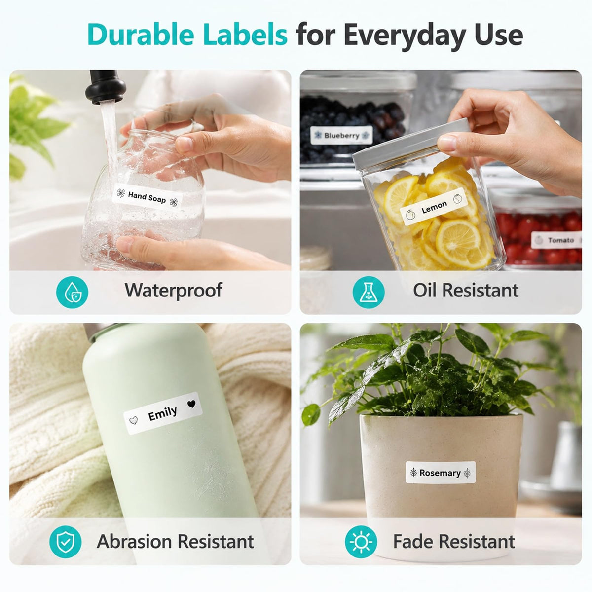D30 Labels for Phomemo D30 Label Maker, 12x40mm Thermal Labels, 3 Rolls