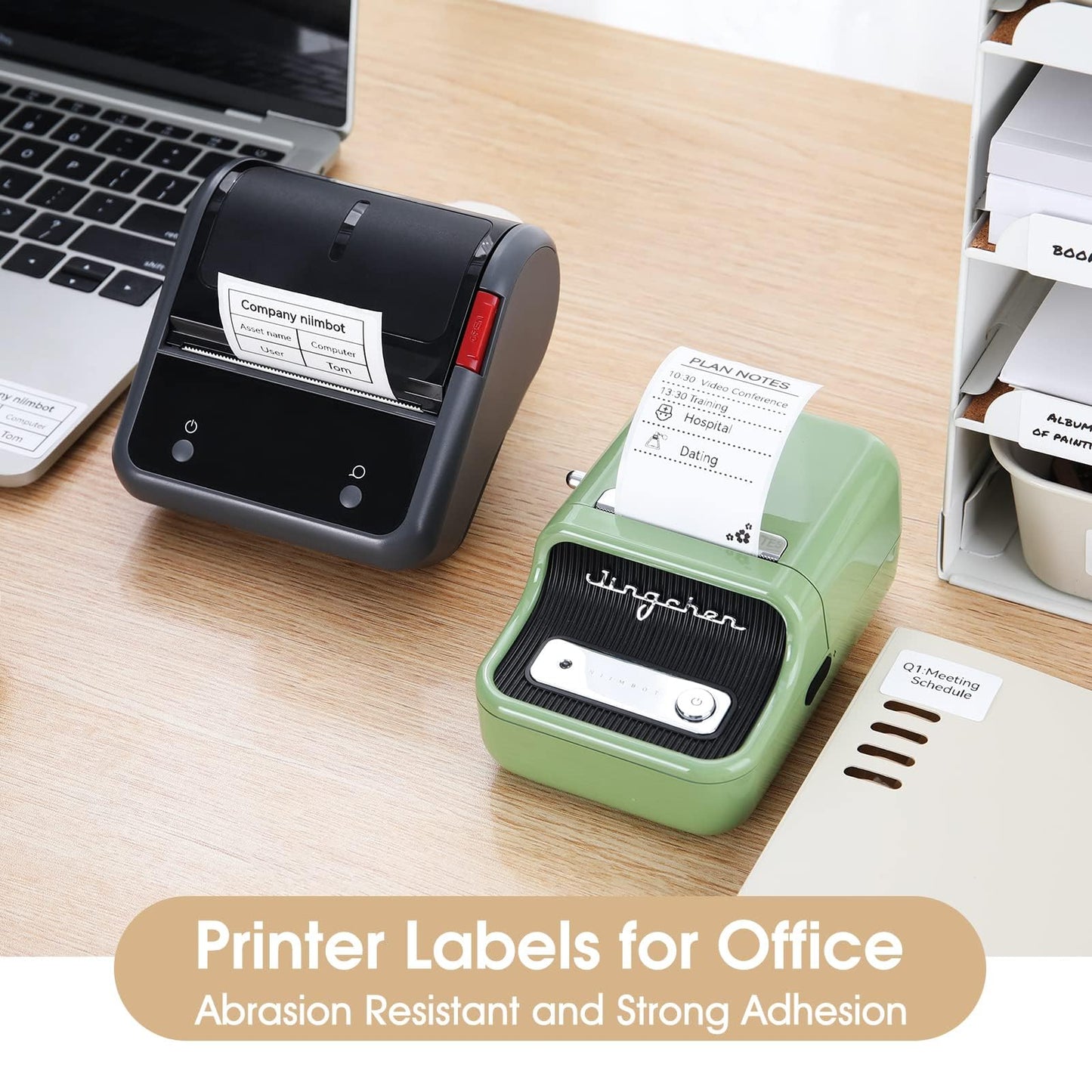 NIIMBOT Labels for B1/B21/B3S Label Maker, 1.57'' x 2.76'' (40x70mm) Thermal Sticker Label, Waterproof, Oil-Proof and Tear-Proof NIIMBOT Labels, 1 Roll of 110 Self-Adhesive Thermal Labels (White) White-1.57'' X 2.76''