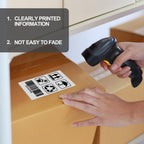 LLIKED 3" x 5" Direct Thermal Labels, 500 Fanfold Thermal Shipping Labels