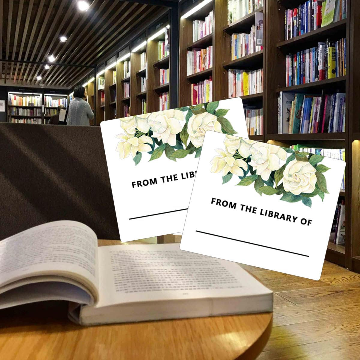 from The Library of Stickers,2 x 2 Inch This Book Belongs to Sticker,Direct Thermal Labels,Bookplate Stickers,Book Name Stickers,Library Labels,500 Pcs