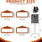 4 Pack Bottle Service Sign Set, Wedding Signs for Reception Red & Gold