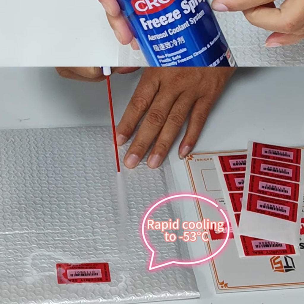 200pcs Tamper Proof Stickers Seals Labels (Matte Red, 1" X 2") Matte Red 2 1" X 2" 200
