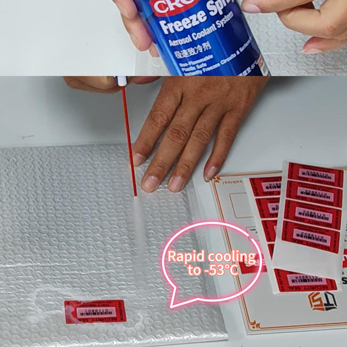 200pcs Tamper Proof Stickers Seals Labels (Matte Red, 1" X 2") Matte Red 2 1" X 2" 200