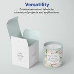 Avery White Rectangle and Square Labels Bundle (350 Labels) 200 Labels + 150