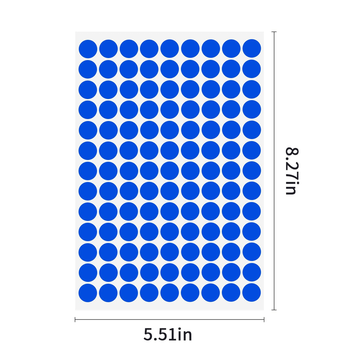 2340 PCS Colored Dot Stickers 1/2" Round Circle Coding Labels Multicolored 1/2 Inch