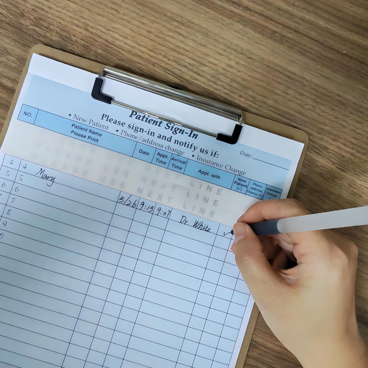 Patient Sign in Sheets, HIPAA Compliant Medical Forms with Peel-Off Labels 30