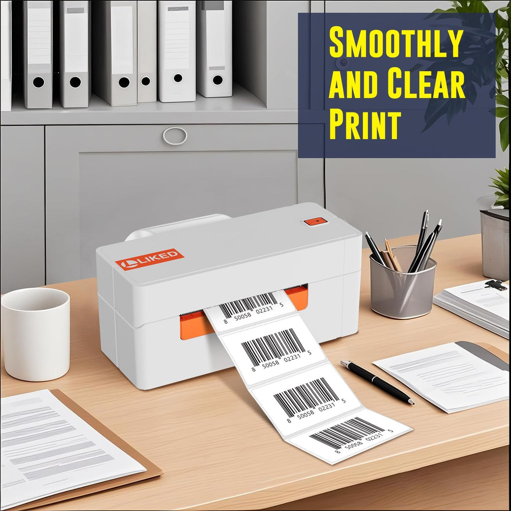 LLIKED 2.25" x 1.25" Direct Thermal Labels, 1000 Barcode Address Labels 2.25"x1.25"-1 Roll