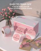 MUNBYN Thermal Label 2 Inch Pink Circle for Logo Design, 750 Sheets/1 Roll 2inch 1