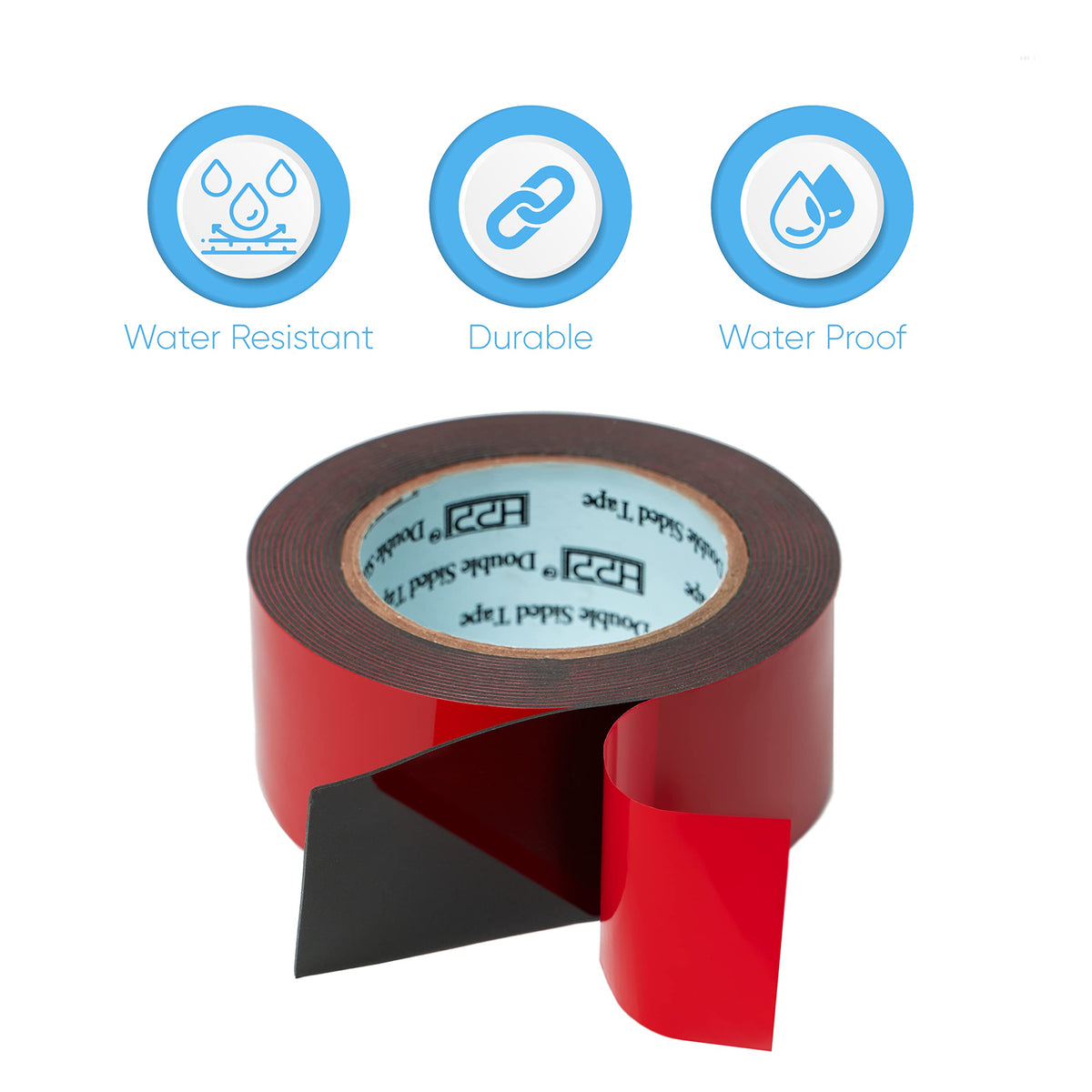 HPP Double Sided Tape, Heavy Duty Tape, Strong and Permanent for Outdoor and Indoor (2In x8Ft)