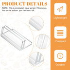 CroBlissful 30 Pcs Acrylic Place Card Holders, Small Table Sign Stand