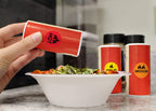 ChromaLabel 1-inch yellow round color-coding food labels with mild hot dots, 1,000 pack, for organizing and food labeling.