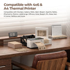 4x6 Brown Thermal Printer Labels 220 Labels/Stack+3x2 Thermal Labels 500 Labels/Roll