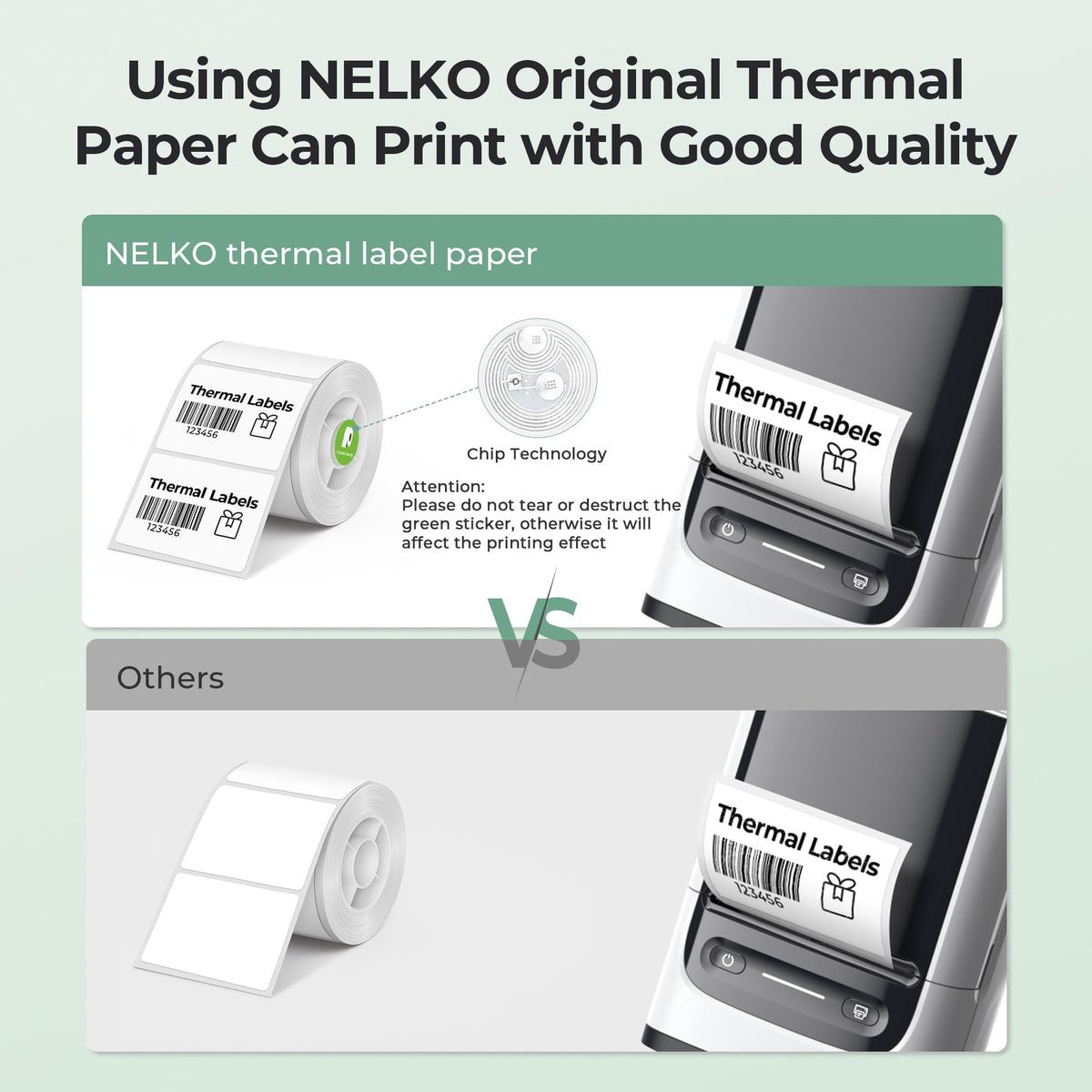 Thermal Labels for Nelko PM220 Label Maker, 2'' x 1.18'' (50x30mm) Thermal Sticker Label, Waterproof, Multi-Purpose Label Tape, 3 Roll of 230 Self-Adhesive Thermal Paper (White) 690