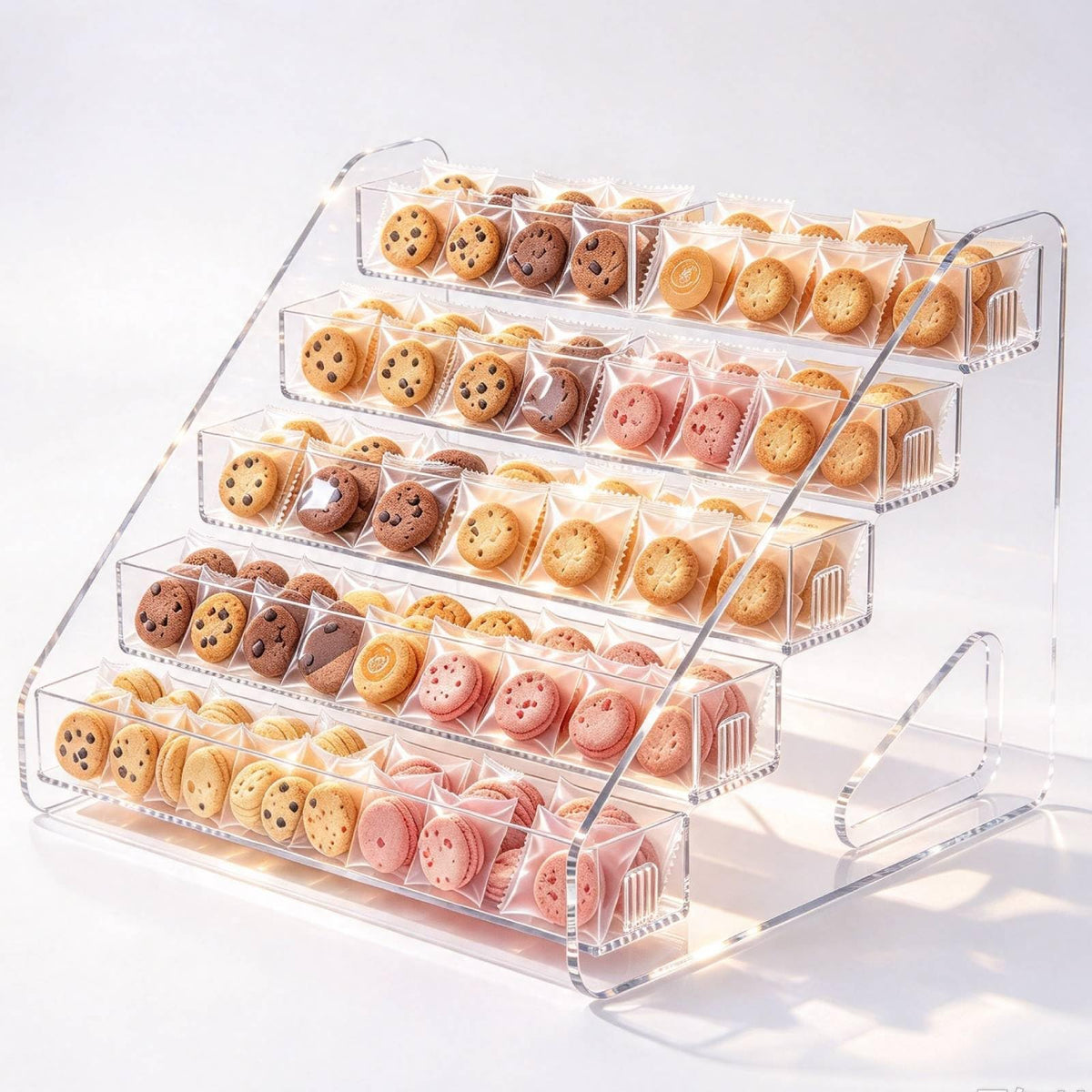 Acrylic Cookie Display Stand, 5 Tier Dessert Rack Holder