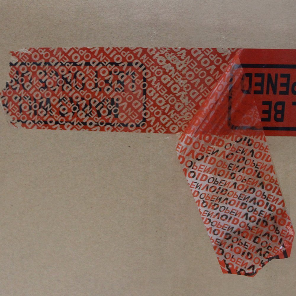 Solitary Walker Tamper Proof Security Seal Tape Complete Transfer 2 Inch x 55 Yards Resistant Ultra Thick Safety Stickers Labels Seals Prevent Opened Void Tape Red
