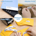 Compatible with DYMO LW 30336 Barcode Label Maker Refill 1" x 2-1/8" White 1" x 2-1/8" 4