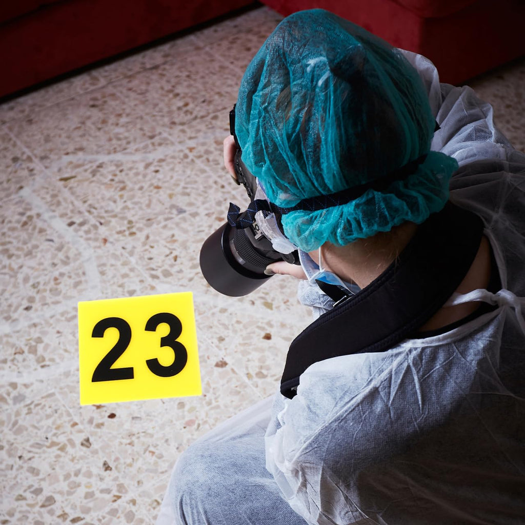 10 pcs Acrylic Crime Scene Evidence Markers