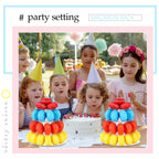Juexica 2 Pcs Round Macaron Display Tower Stand 4 Tiers