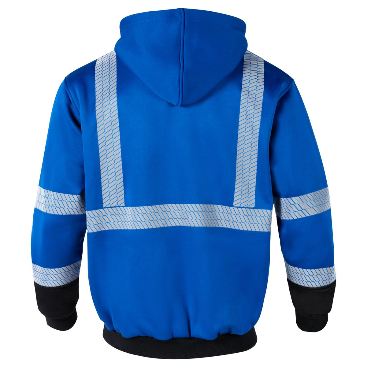 VENDACE High Visibility Reflective Safety Fleece Sweatshirt Hoodies for Men ANSI Class 3 Hi Vis Pullover Hoodie Jacket(Royal blue,2XL) XX-Large Royal Blue
