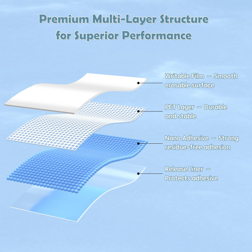 Dry Erase Labels Stickers, 3x5 Inch Reusable Notes for Storage Bins, 40 Pcs