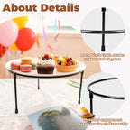 3 Pcs Black Metal Wire Pizza Pan Holder, 3 Size Pizza Stand