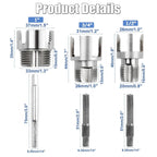 PVC Pipe Threading Tool Set for 1/2-inch,3/4-inch,and 1-inch Pipes, 3-Pack