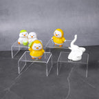 16 Pack Clear Acrylic Display Risers, Display Stand for Figures, Buffets, Dessert, Cupcakes, Candy, Jewelry and Collectibles (4.1" x 3.2" x 2.2" )