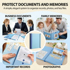 The Life Book Document Organizer with Pre Labels, Family Emergency Planner, End of Life Important Documents Binder, Portable Paper File Folio for Medical Legal Financial Household Paperwork