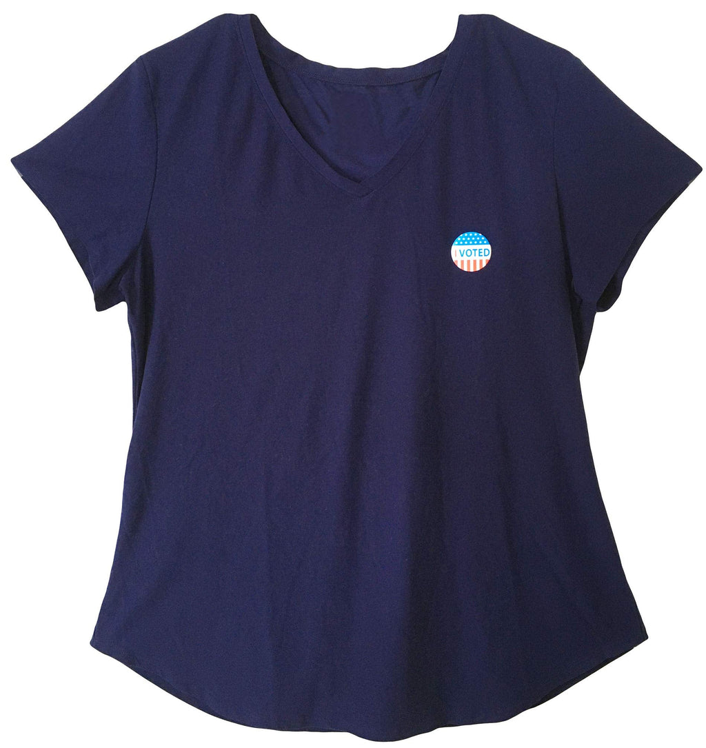Red, white, and blue  I Voted circle stickers, 1.5-inch round color-coding labels, pack of 500.