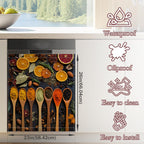 Cooking Spice Spoons Dishwasher Magnet Cover for Kitchen Décor