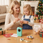Phomemo D30 Label Maker with Christmas Pattern Tapes, Gold, Snow Mix Color Sticker Thermal Paper Self-Adhesive Label Tape, 14 x 50mm (1/2" x 17/8") 160 Tapes/Roll, 3-Roll